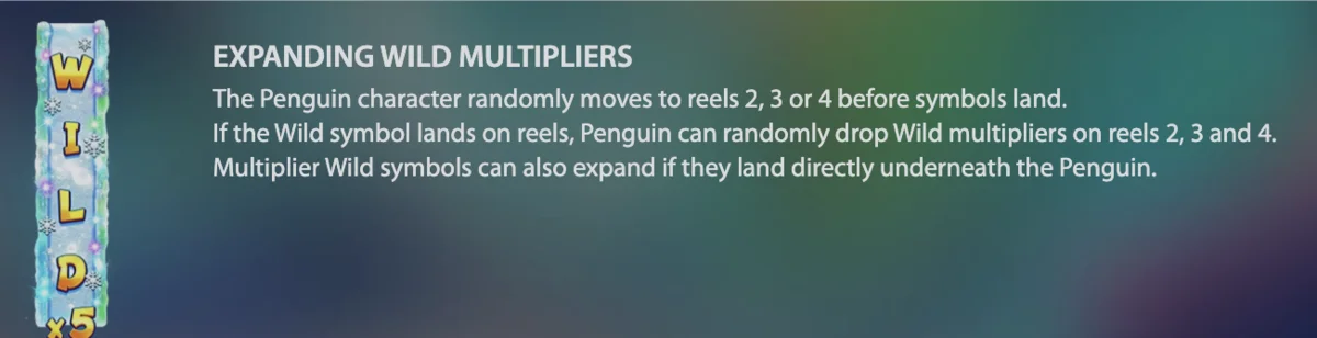 Penguin Payday betting panel showing coin values and bet levels