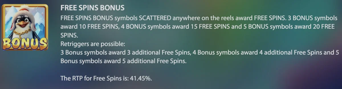 Penguin Payday reels spinning animation